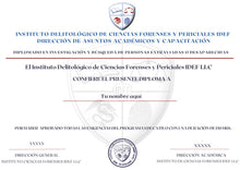 Cargar imagen en el visor de la galería, Diplomado Investigación de Desaparecidos 2025