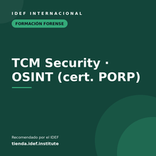 Cargar imagen en el visor de la galería, TCM Security — OSINT (cert. PORP) — recomendado por el IDEF
