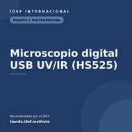Microscopio digital USB UV/IR HS525 — recomendado por el IDEF
