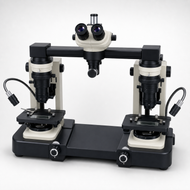 Microscopio de comparación forense de doble óptica con aumento de 4x a 115x