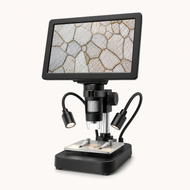 Microscopio digital TOMLOV DM9 MAX con pantalla de 10,1 pulgadas, cámara y luces LED